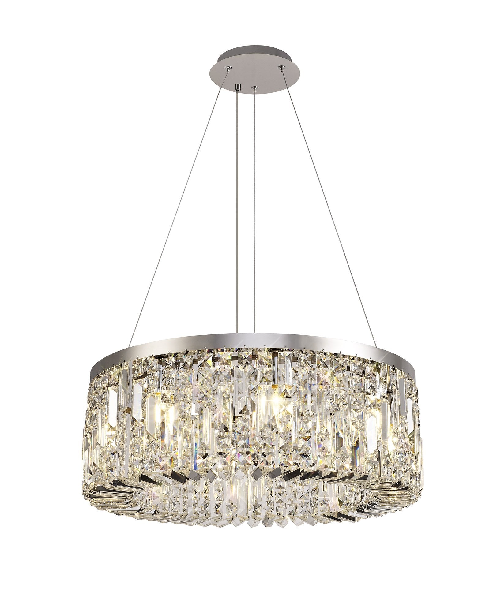 Cruise Round Pendant 60cm Round Pendant Chandelier, 8 Light E14