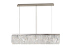 Cruise Rectangular Pure Crystal 102x9cm Linear Pendant Chandelier, 5 Light E14
