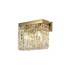 Cruise Crystal 29x13cm Rectangular Small Wall Lamp, 2 Light E14