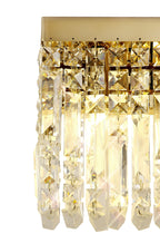 Cruise Crystal 29x13cm Rectangular Small Wall Lamp, 2 Light E14
