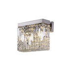 Cruise Crystal 29x13cm Rectangular Small Wall Lamp, 2 Light E14