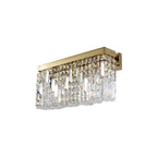 Cruise Crystal 29x13cm Rectangular Small Wall Lamp, 2 Light E14