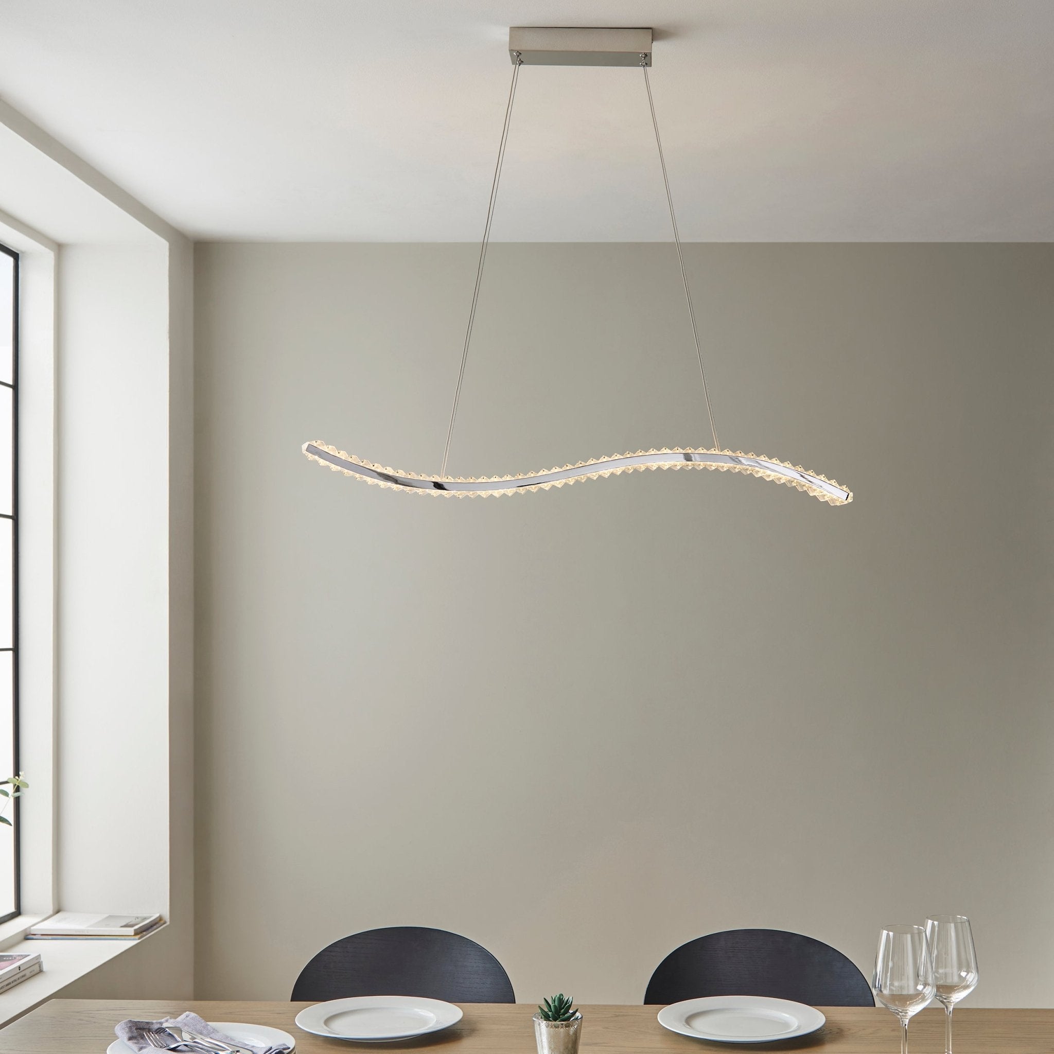Luminosity Designs - Tora Linear Crystal Bar Pendant - Luminosity Designs Ltd