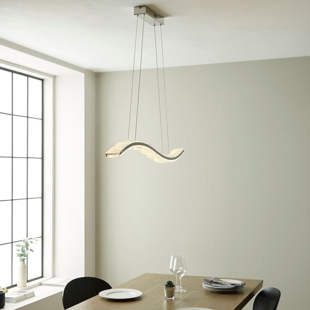 Luminosity Designs - Tora Linear Crystal Bar Pendant - Luminosity Designs Ltd