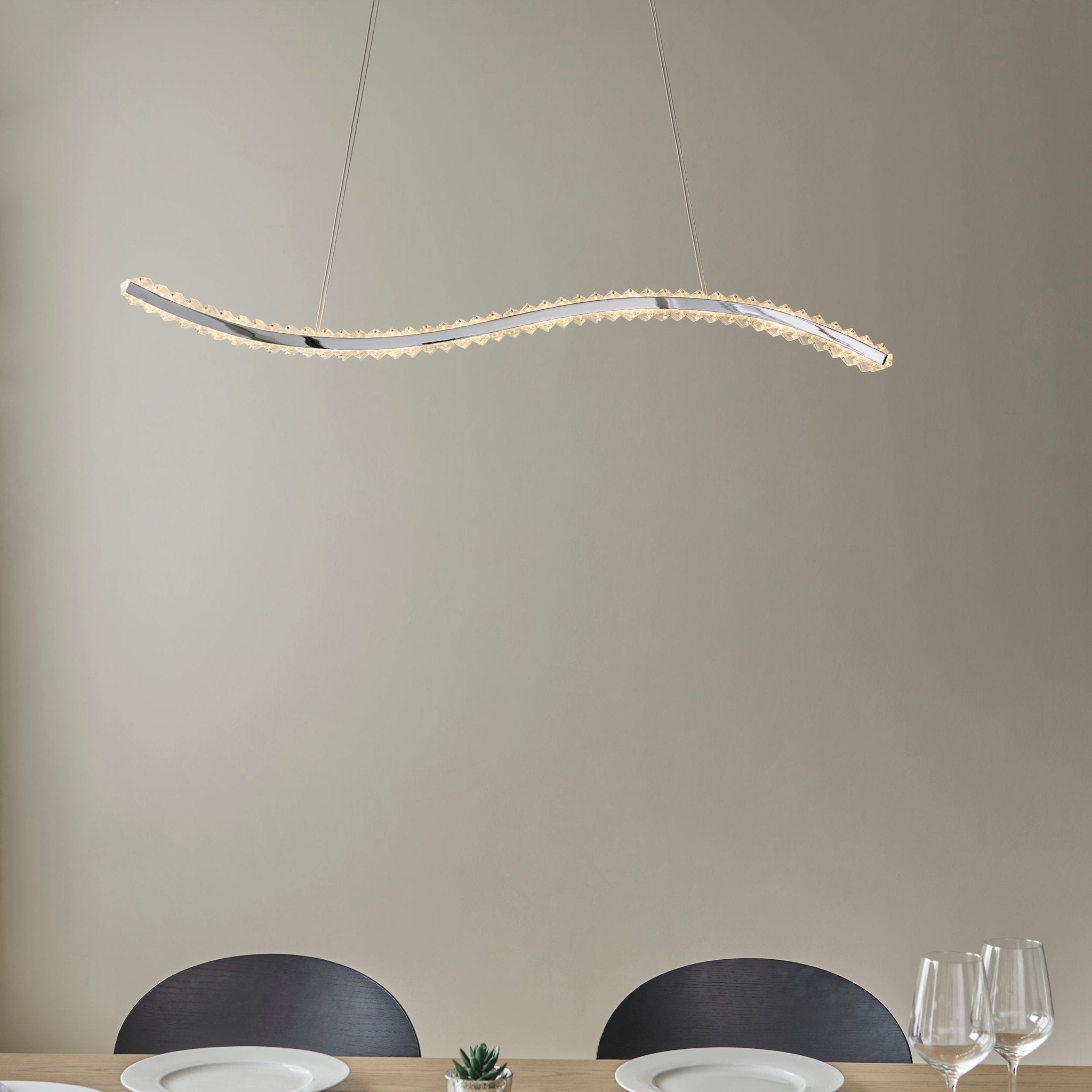 Luminosity Designs - Tora Linear Crystal Bar Pendant - Luminosity Designs Ltd