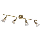 Oaks Lighting - Torne Metal and Clear Quad Spotlight Bar - Luminosity Designs Ltd