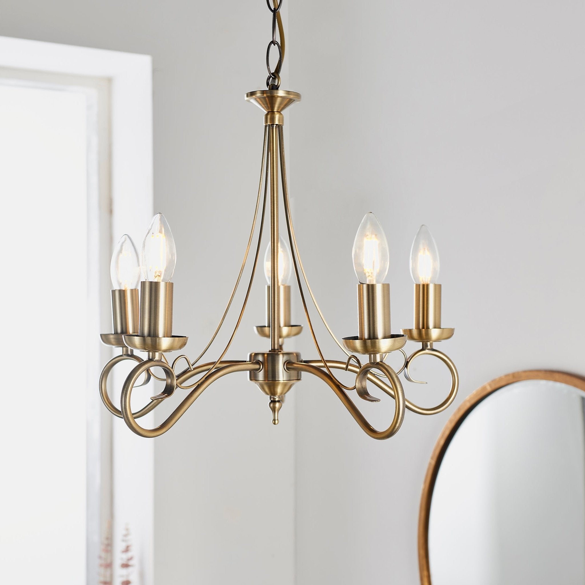 Endon - Trafford 5 Light Chandelier - Luminosity Designs Ltd