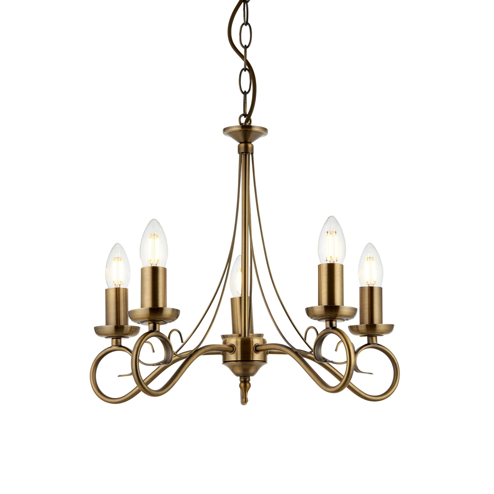 Endon - Trafford 5 Light Chandelier - Luminosity Designs Ltd