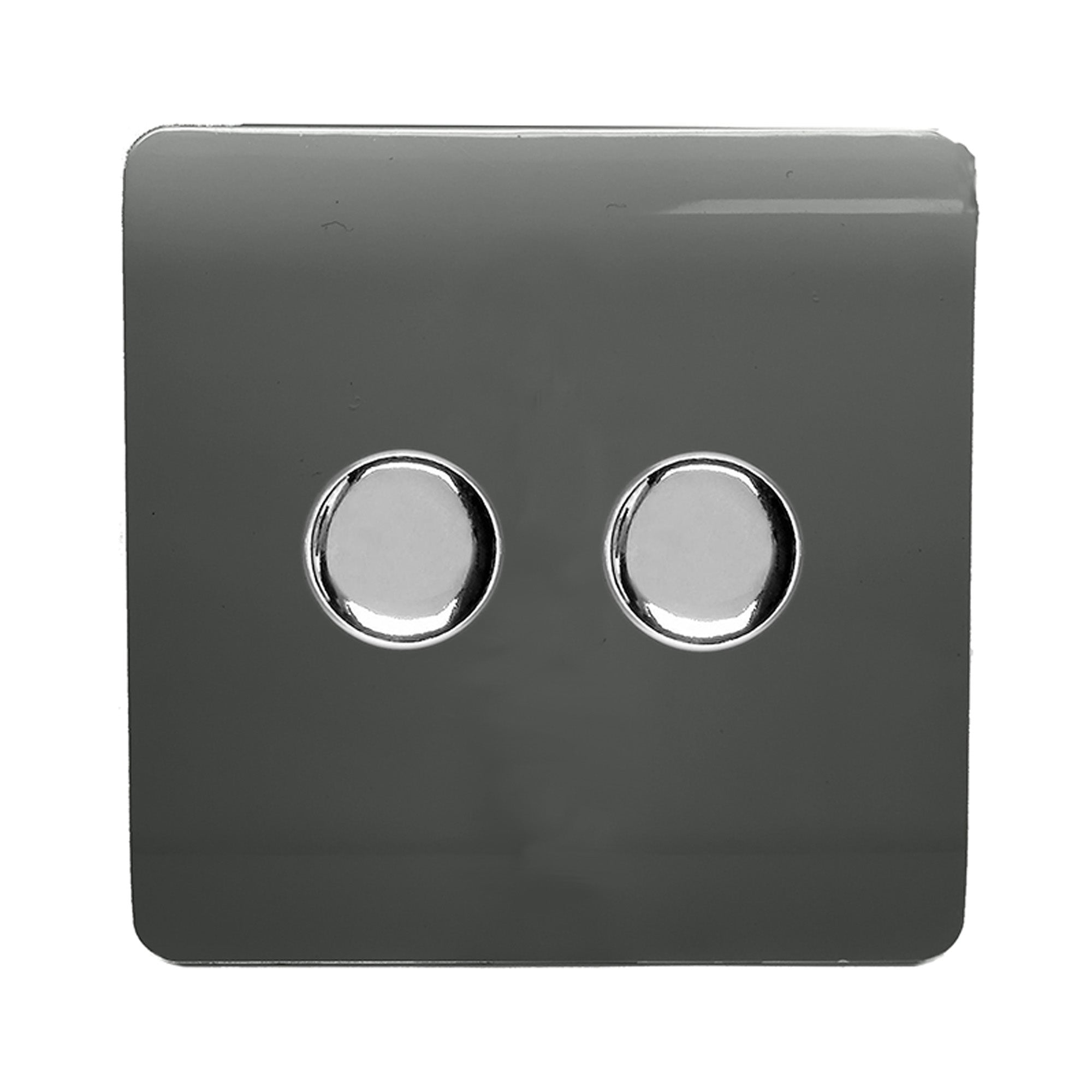 Trendiswitch - Trendi 2 gang Double 210W LED Dimmer - Luminosity Designs Ltd