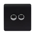 Trendiswitch - Trendi 2 gang Double 210W LED Dimmer - Luminosity Designs Ltd