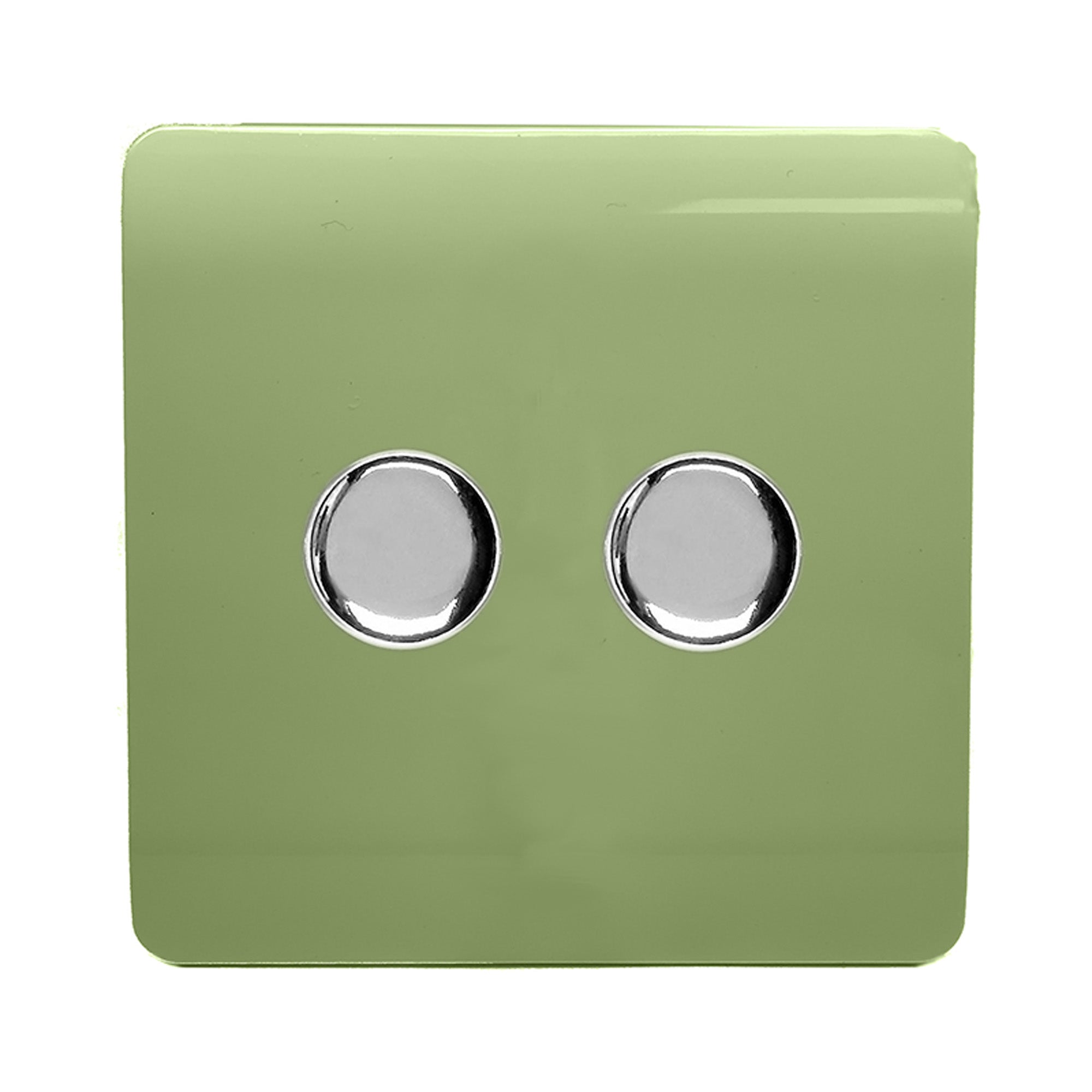 Trendiswitch - Trendi 2 gang Double 210W LED Dimmer - Luminosity Designs Ltd