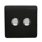 Trendiswitch - Trendi 2 gang Double 210W LED Dimmer - Luminosity Designs Ltd