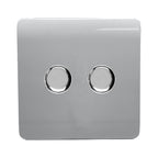Trendiswitch - Trendi 2 gang Double 210W LED Dimmer - Luminosity Designs Ltd