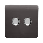 Trendiswitch - Trendi 2 gang Double 210W LED Dimmer - Luminosity Designs Ltd