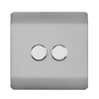 Trendiswitch - Trendi 2 gang Double 210W LED Dimmer - Luminosity Designs Ltd