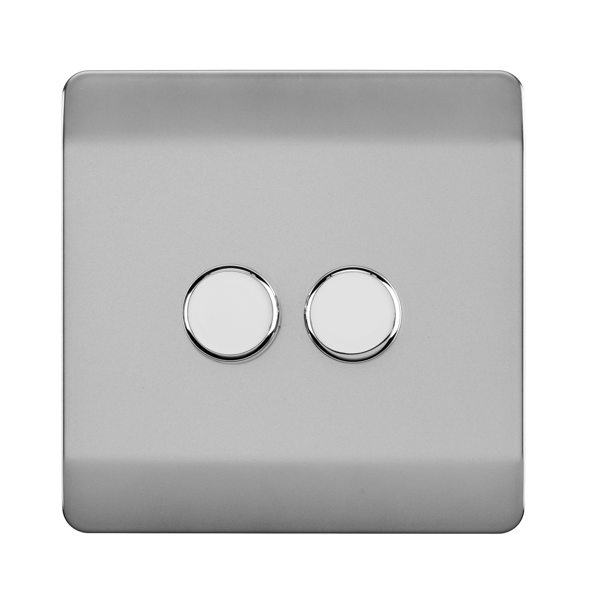 Trendiswitch - Trendi 2 gang Double 210W LED Dimmer - Luminosity Designs Ltd