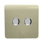 Trendiswitch - Trendi 2 gang Double 210W LED Dimmer - Luminosity Designs Ltd