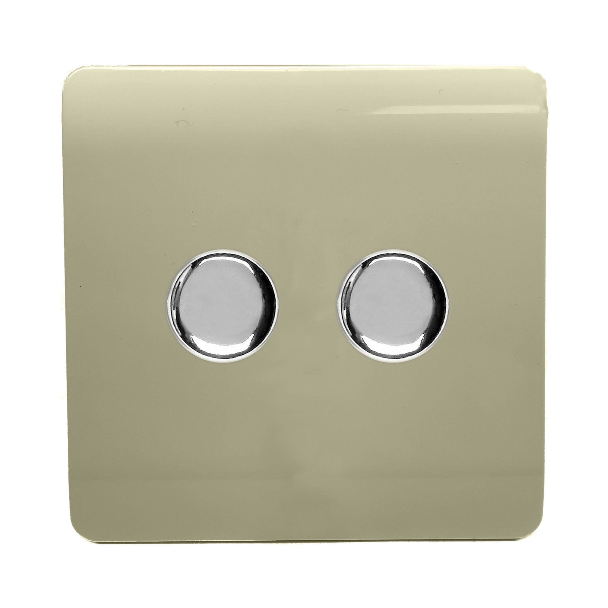 Trendiswitch - Trendi 2 gang Double 210W LED Dimmer - Luminosity Designs Ltd