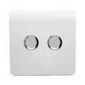 Trendiswitch - Trendi 2 gang Double 210W LED Dimmer - Luminosity Designs Ltd