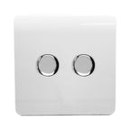 Trendiswitch - Trendi 2 gang Double 210W LED Dimmer - Luminosity Designs Ltd