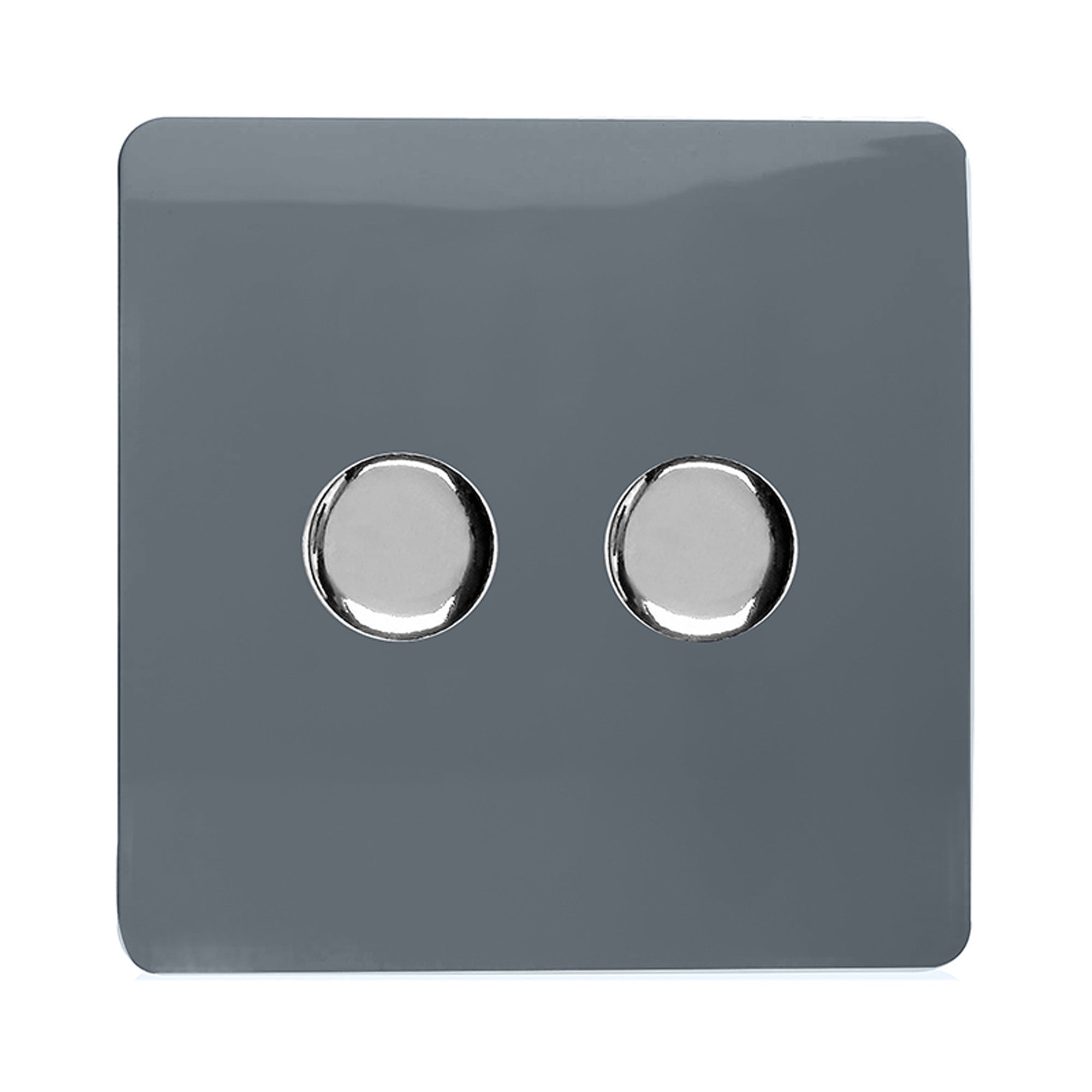 Trendiswitch - Trendi 2 gang Double 210W LED Dimmer - Luminosity Designs Ltd