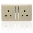 Trendiswitch - Trendi 2 gang Socket Long Switch - Luminosity Designs Ltd
