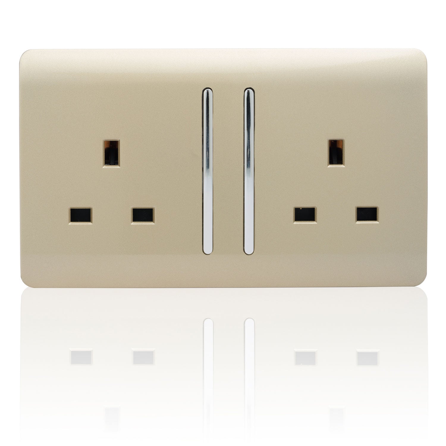 Trendiswitch - Trendi 2 gang Socket Long Switch - Luminosity Designs Ltd