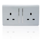 Trendiswitch - Trendi 2 gang Socket Long Switch - Luminosity Designs Ltd