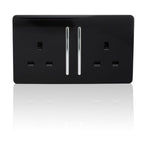 Trendiswitch - Trendi 2 gang Socket Long Switch - Luminosity Designs Ltd