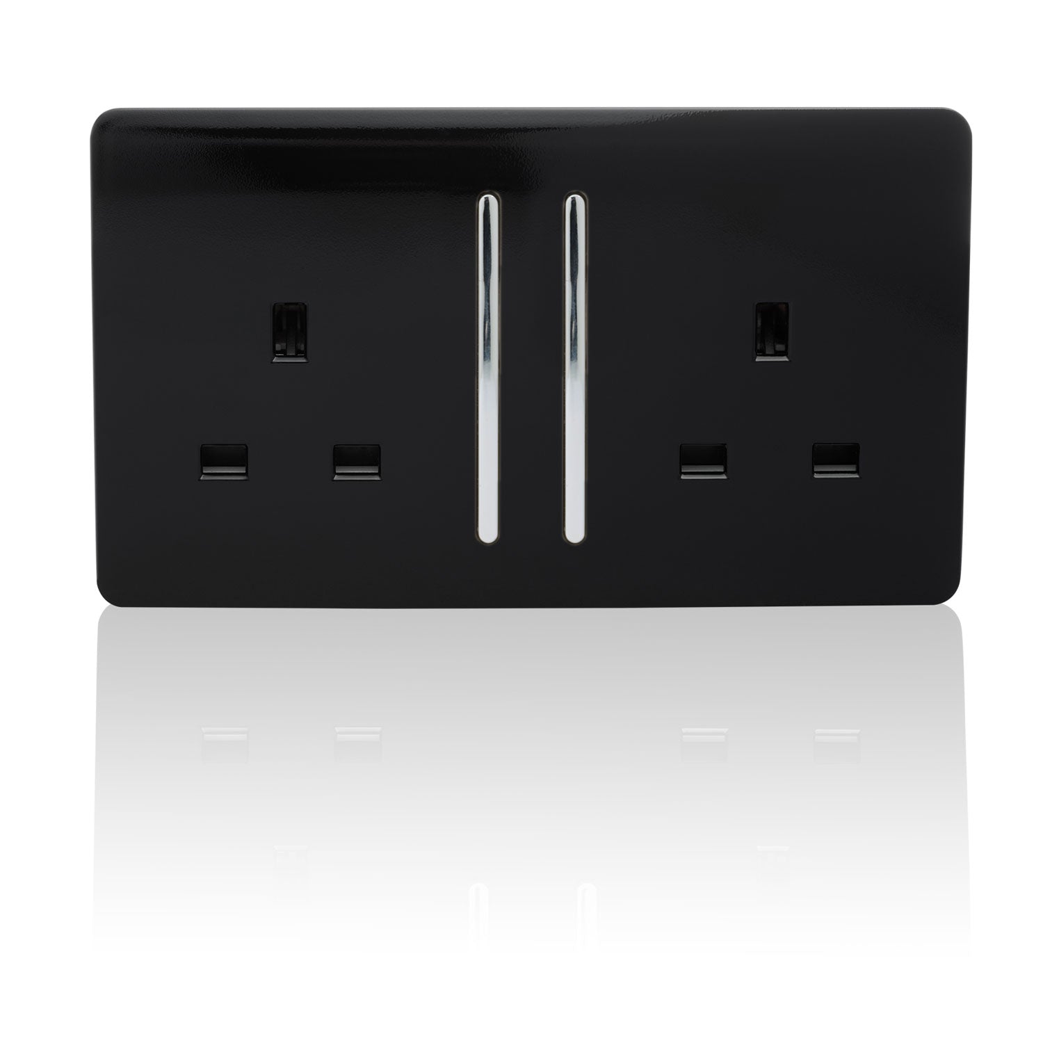 Trendiswitch - Trendi 2 gang Socket Long Switch - Luminosity Designs Ltd