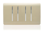 Trendiswitch - Trendi 4 gang Light Switch Double Plate - Luminosity Designs Ltd