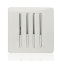 Trendiswitch - Trendi 4 gang Light Switch Single Plate - Luminosity Designs Ltd