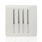 Trendiswitch - Trendi 4 gang Light Switch Single Plate - Luminosity Designs Ltd