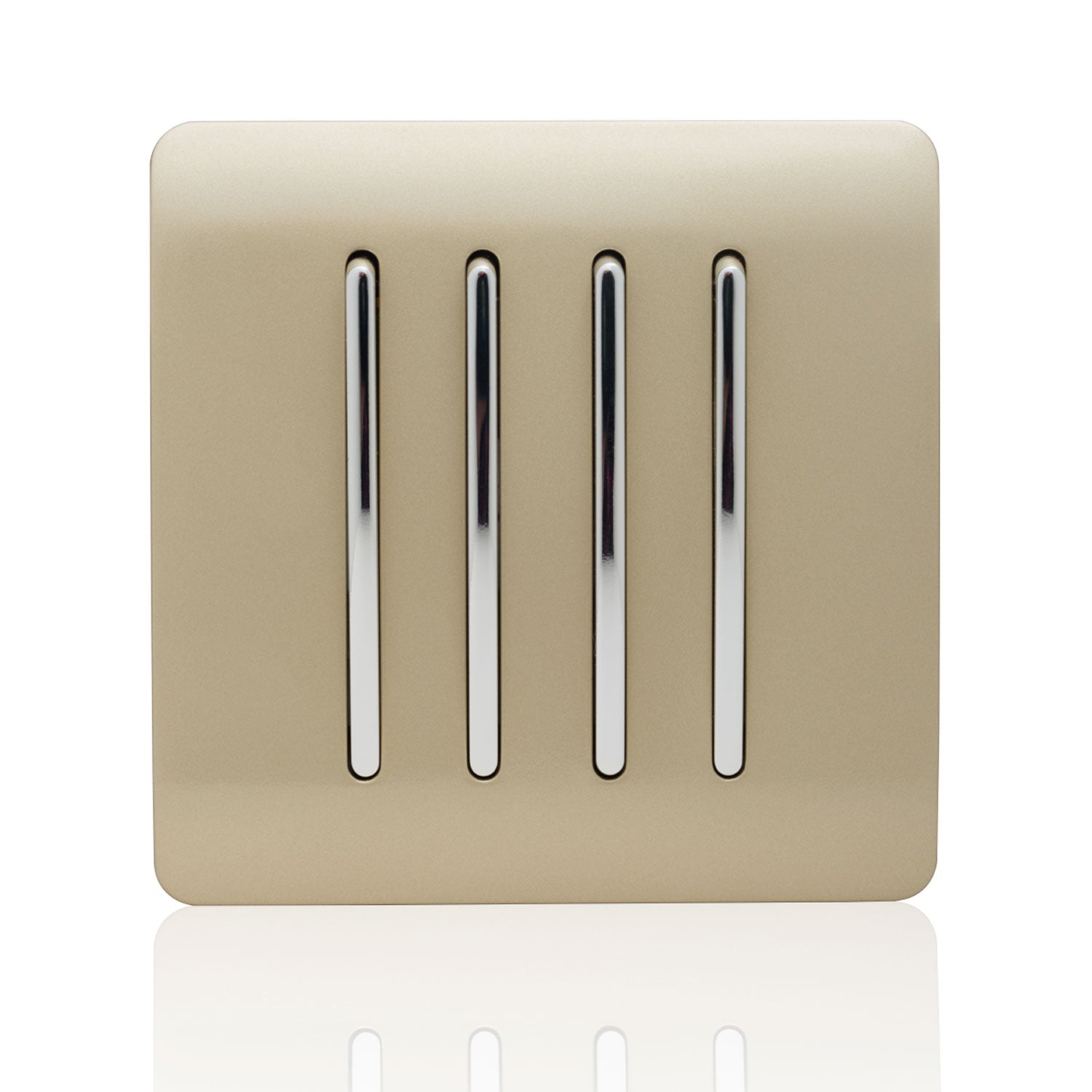 Trendiswitch - Trendi 4 gang Light Switch Single Plate - Luminosity Designs Ltd