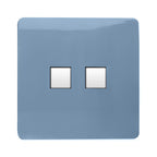 Trendiswitch - Trendi R45 cat 5/6 Twin Data Outlet Socket - PC Ethernet - Luminosity Designs Ltd