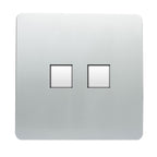 Trendiswitch - Trendi R45 cat 5/6 Twin Data Outlet Socket - PC Ethernet - Luminosity Designs Ltd