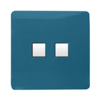 Trendiswitch - Trendi R45 cat 5/6 Twin Data Outlet Socket - PC Ethernet - Luminosity Designs Ltd