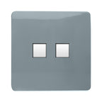 Trendiswitch - Trendi R45 cat 5/6 Twin Data Outlet Socket - PC Ethernet - Luminosity Designs Ltd