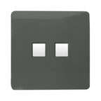 Trendiswitch - Trendi R45 cat 5/6 Twin Data Outlet Socket - PC Ethernet - Luminosity Designs Ltd