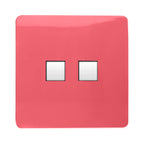 Trendiswitch - Trendi R45 cat 5/6 Twin Data Outlet Socket - PC Ethernet - Luminosity Designs Ltd