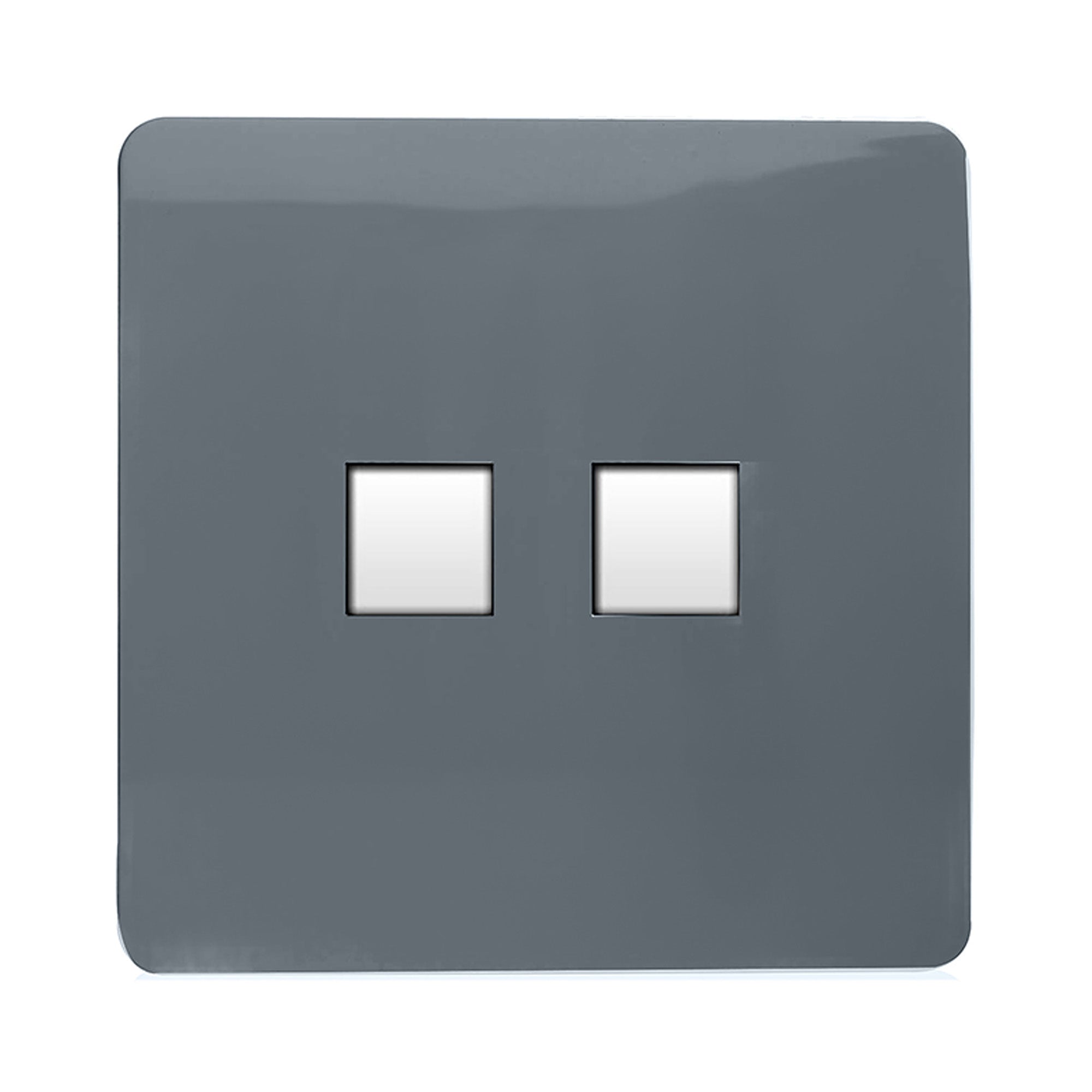 Trendiswitch - Trendi RJ11 Double Telephone Socket - Luminosity Designs Ltd