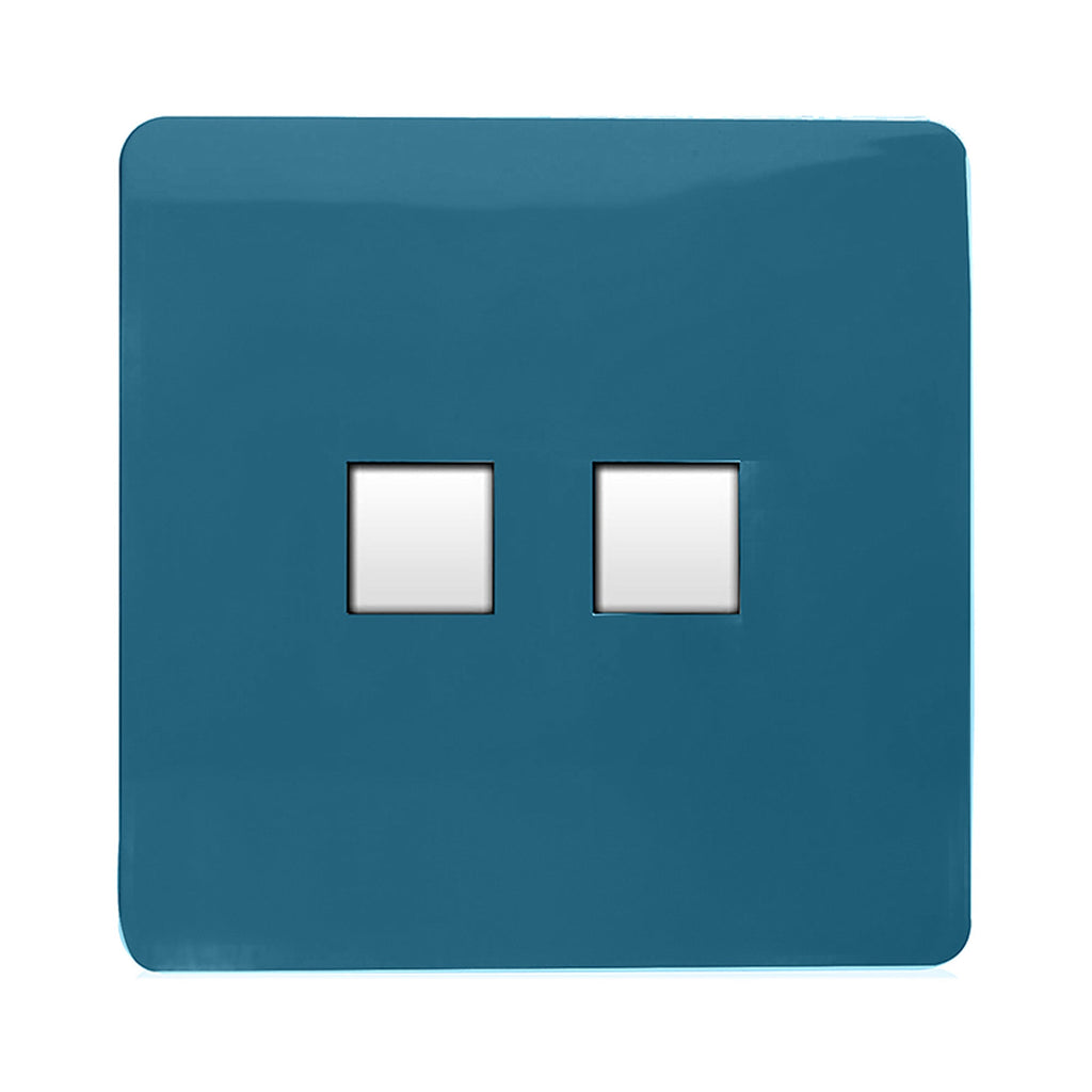Trendiswitch - Trendi RJ11 Double Telephone Socket - Luminosity Designs Ltd