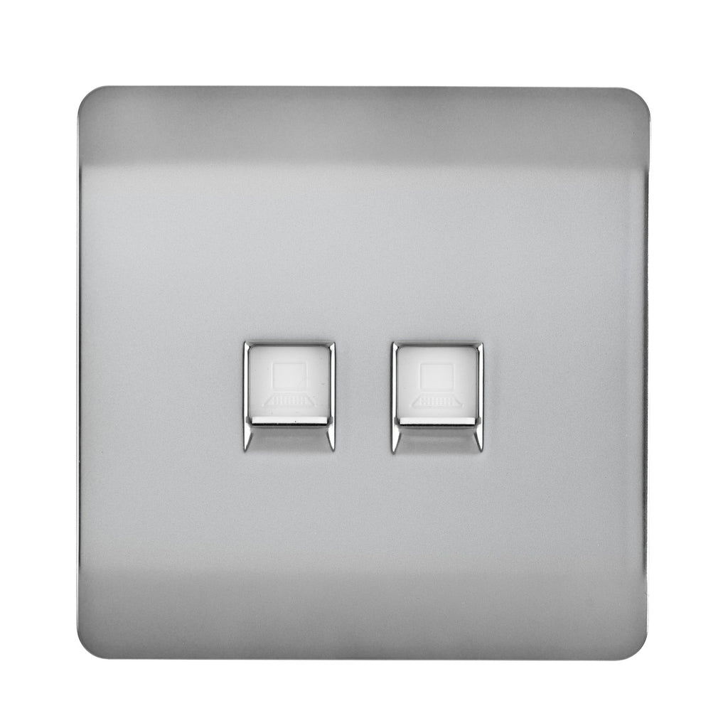 Trendiswitch - Trendi RJ11 Double Telephone Socket - Luminosity Designs Ltd