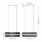 Luminosity Designs - Triton Medium Linear Pendant - Luminosity Designs Ltd