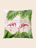 Luminosity Designs - Tropical Flamingos Couch Cushion - Luminosity Designs Ltd