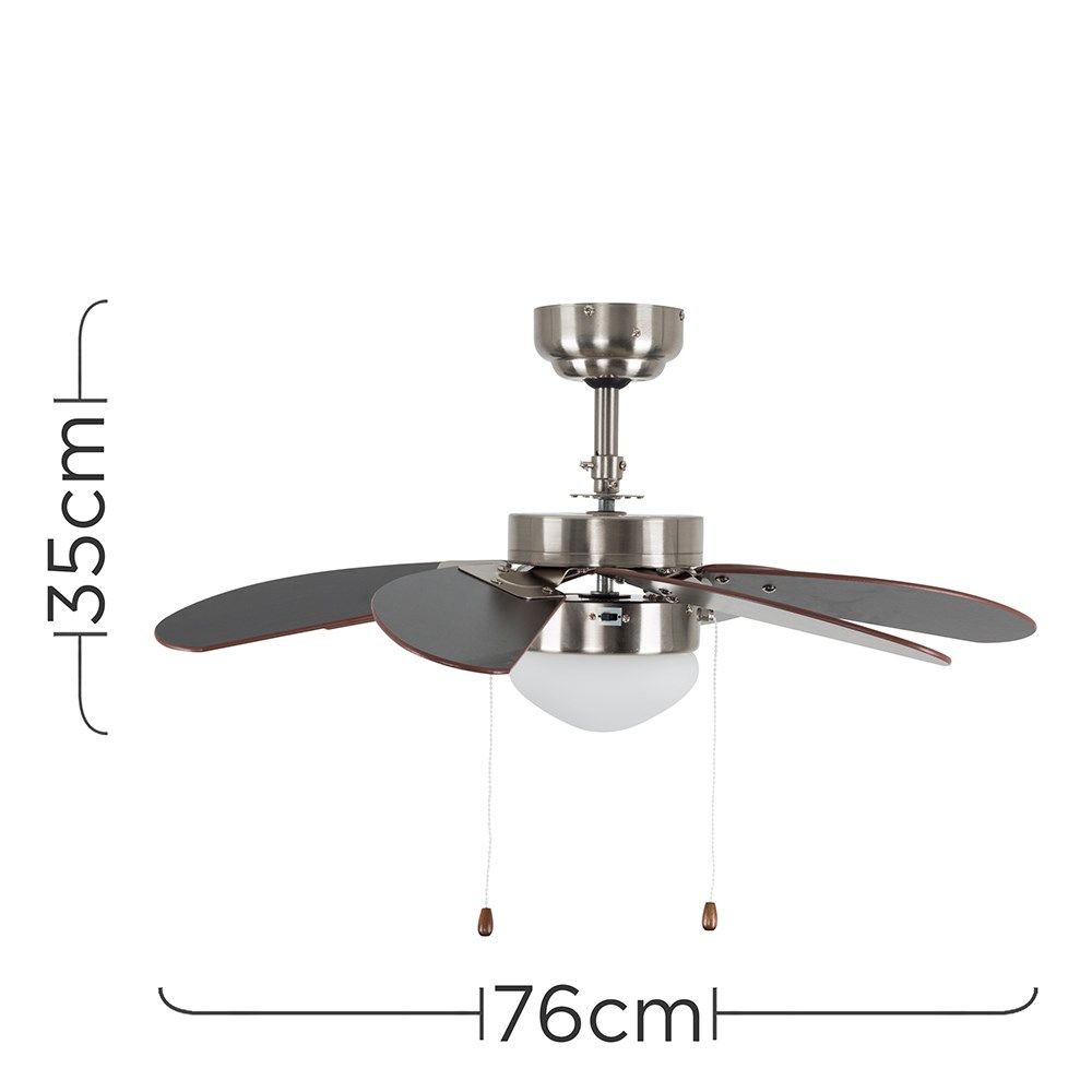 lse - Typhoon Pull Cord Ceiling Fan With Light - Luminosity Designs Ltd
