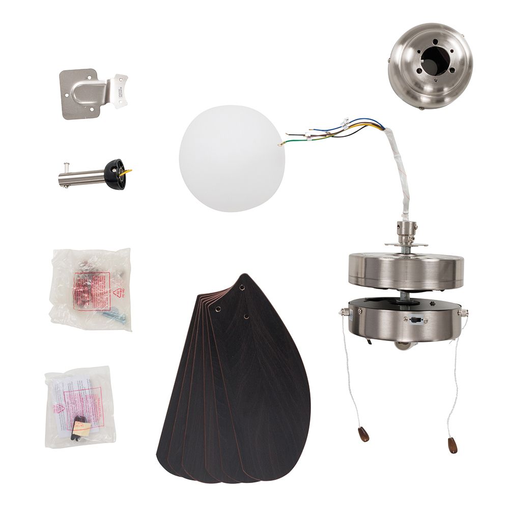 lse - Typhoon Pull Cord Ceiling Fan With Light - Luminosity Designs Ltd