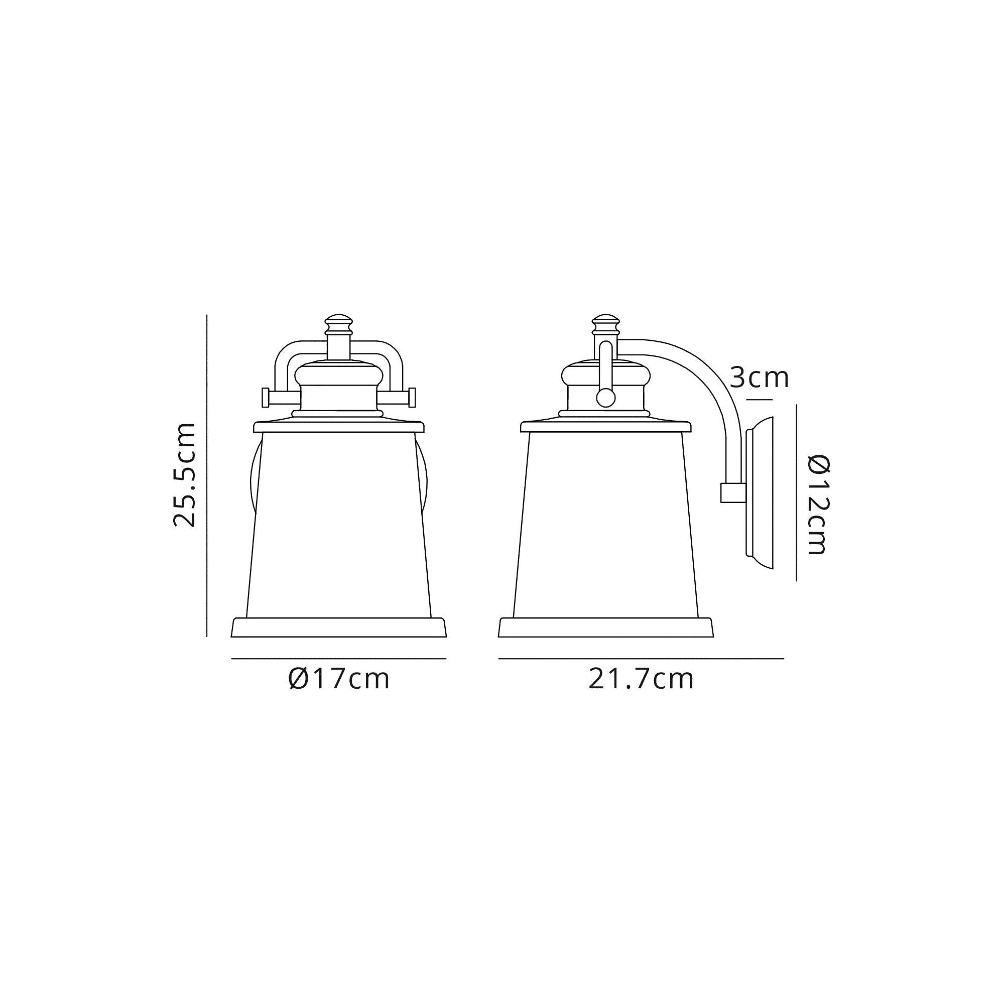 Luminosity Designs - Valentine Wall Lantern - Luminosity Designs Ltd
