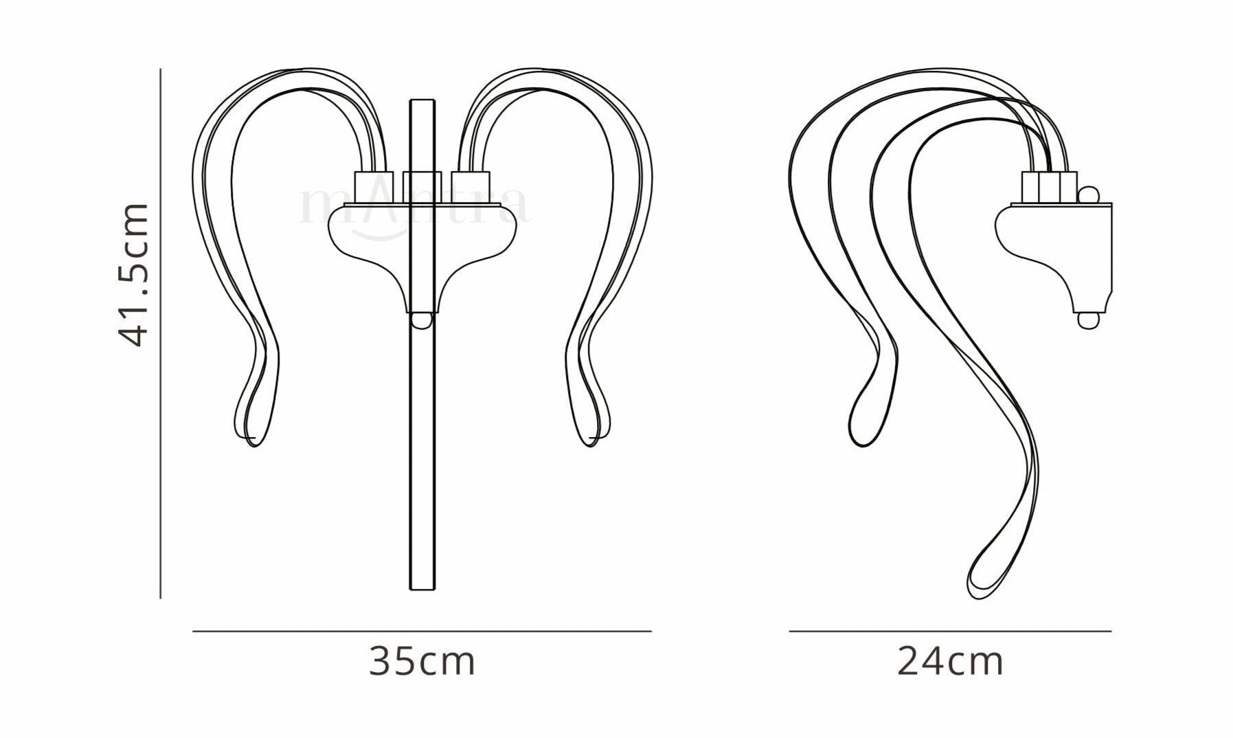 Mantra - Versailles Neon Wall Light - Lotus Edition - Luminosity Designs Ltd
