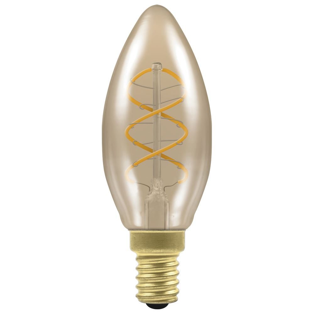 Crompton - Vintage Candle Spiral LED Filament Bulb - Luminosity Designs Ltd